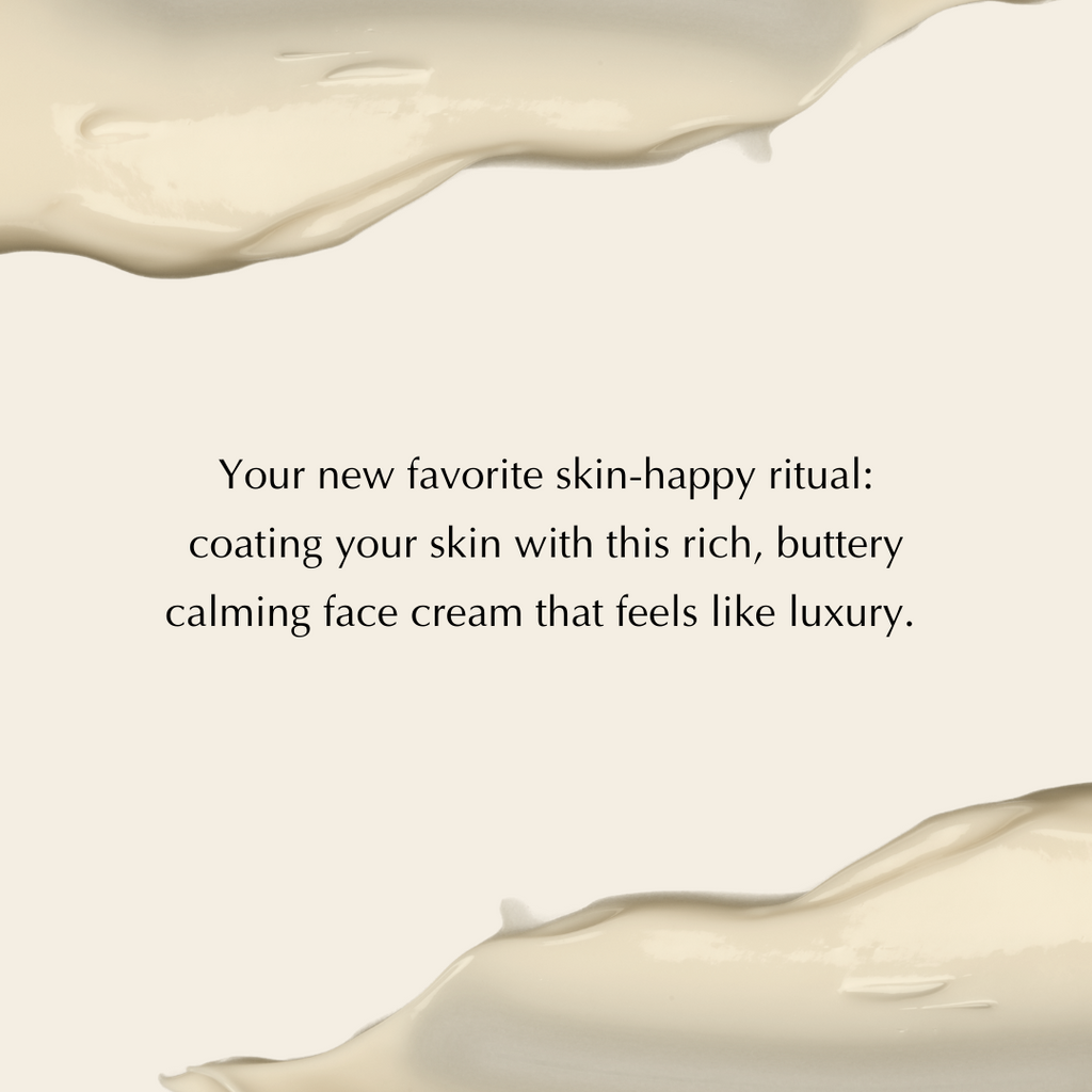 Rich Calming Cream for Dry, Stressed & Sensitive Skin - Vegan, Gluten-Free, Ultra-Hydrating